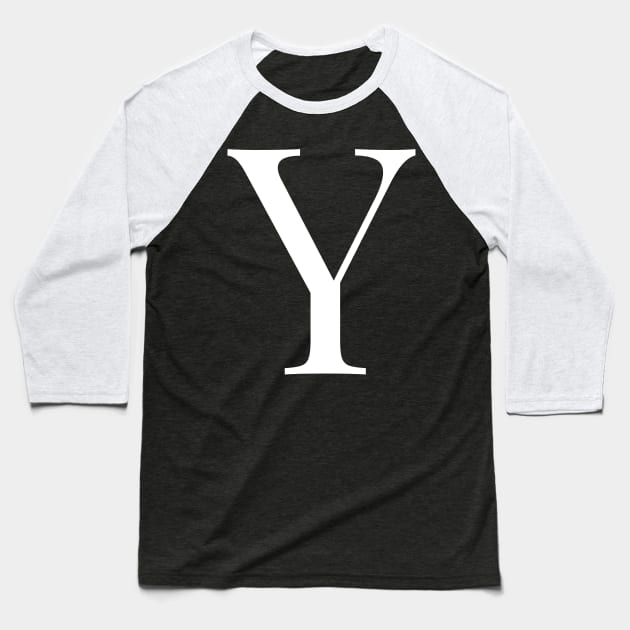 letter Y Baseball T-Shirt by maro_00